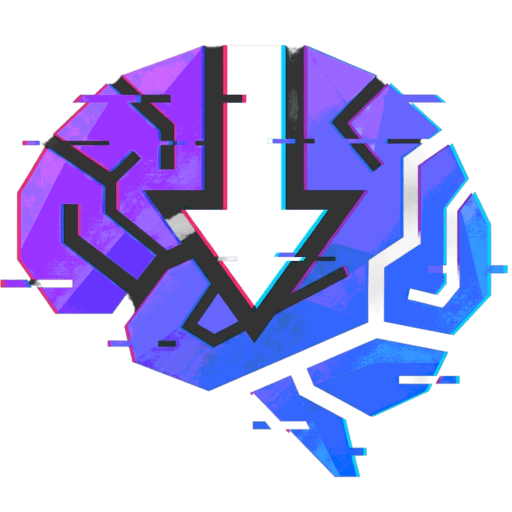 Brain with noise and downward arrow. Image generated by Google Gemini 3 Pro.